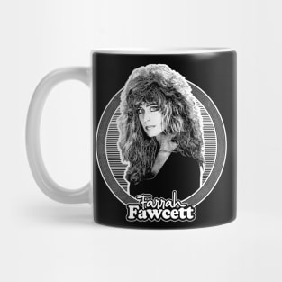 Farrah Fawcett //  Retro Fan Art Design Mug